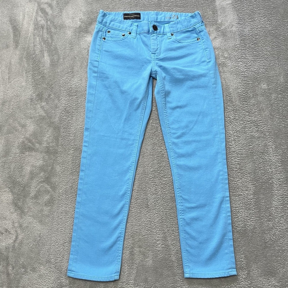J.Crew Jeans Womens 24 Blue Cropped Matchstick Low RIse Preppy Denim